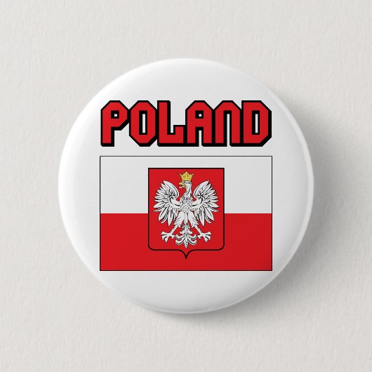 Polen Ronde Button 5,7 Cm (Voorkant)