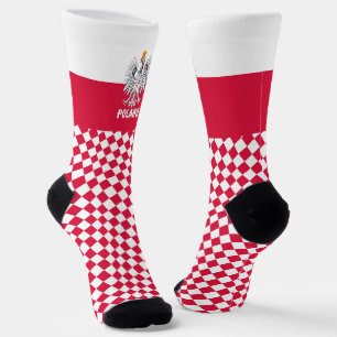 Polen Sokken, Poolse vlag, Polska mode / sport Sokken