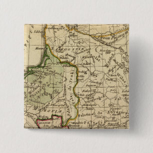 Polen Vierkante Button 5,1 Cm