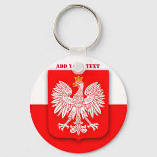 Polen Vlag Wereldkampioenschap 2022 Voetbal Polen Sleutelhanger