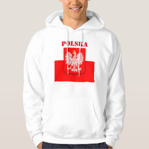 Polen Vlaggenwereldpatriottisch Football Voetbal P Hoodie