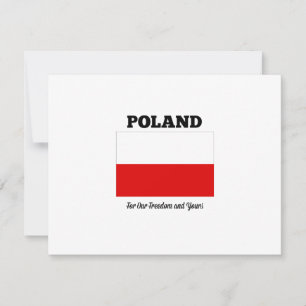 polen "voor onze vrijheid en de jouwe" - Kaart