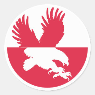 Polen Witstaartarend Pools nationaal dier Ronde Sticker