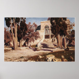 Polenov - de moskee van Omar , Haram Al Sherif Poster