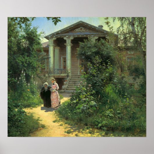 Polenov - Oma's boomgaard Poster (Voorkant)