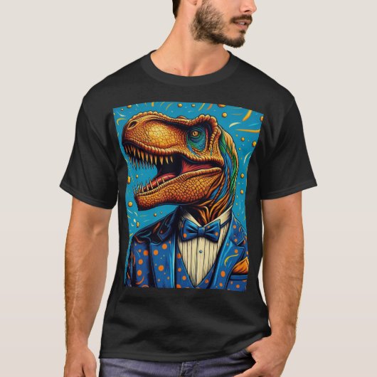 Polera Retrato Dinosaurio T-shirt (Voorkant)