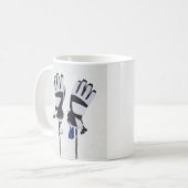 Pôles de ski et gants Mug (Devant gauche)