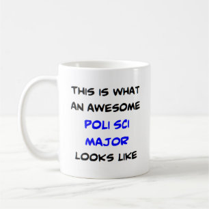 poli sci major , geweldige koffiemok