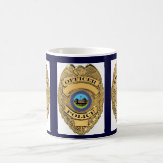 POLICE BADGE COFFEE MOK