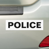 POLICE - Black Logo Emblem Bumpersticker (Op auto)