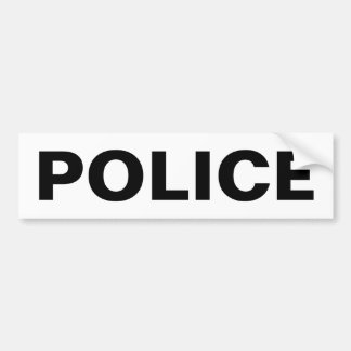 POLICE - Black Logo Emblem Bumpersticker