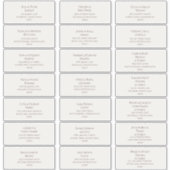 Police Bourgogne | Mariage beige Étiquette de adre (Devant)