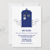 Police Box Save the Date Invitation v3 (Devant)