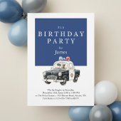 Police Car Birthday Invitation • Boy Party Invite Kaart