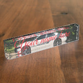 Police car naambordje (Zijkant)