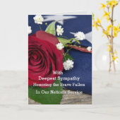 Police - Carte de sympathie militaire (Fleur jaune)