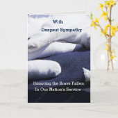 Police - Carte de sympathie militaire (Fleur jaune)