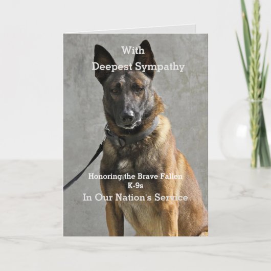 Police - Carte militaire K9 Sympathie (Devant)