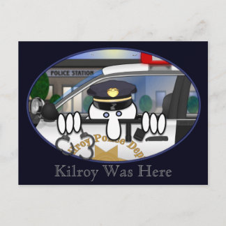 Police Carte postale Kilroy 2