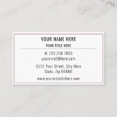 Police d'adresse de votre nom de Carte de visite p (Devant)