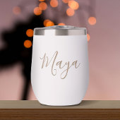 Police de calligraphie élégante Nom personnalisé T