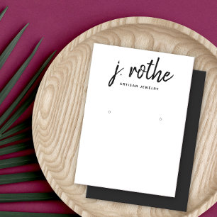 Police de calligraphie noir blanc écran d'oreille