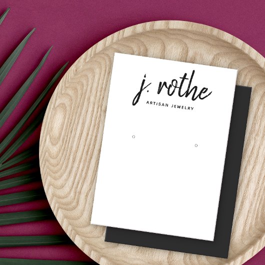 Police de calligraphie noir blanc écran d'oreille