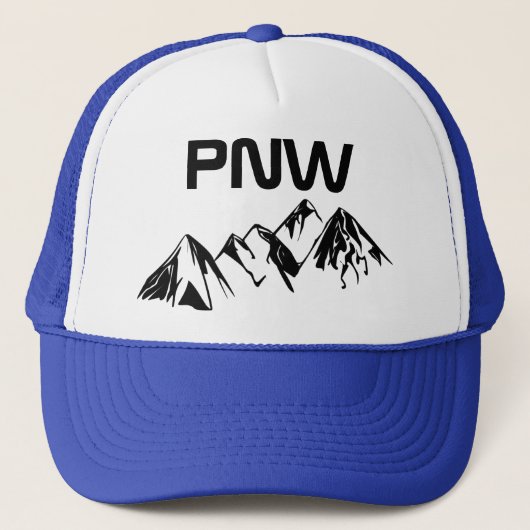 Police de casquette de camionneur de PNW grande (Devant)