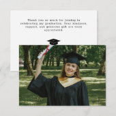 Police de la machine à écrire et Merci de la gradu (Devant / Derrière)