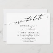 Police de luxe Elegant Simple Enregistrer la carte (Devant)