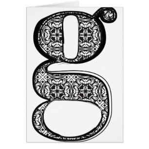 Police de mode, lettre g