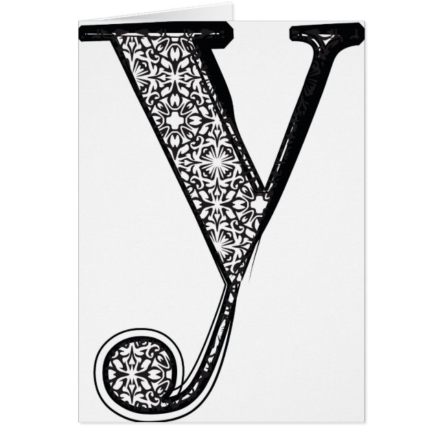 Police de mode, lettre y (Devant)