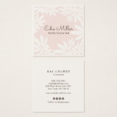 Police de script de floraison rose pâle moderne (Devant & derrière)