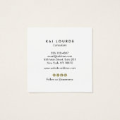 Police de script moderne or et noir floral (Dos)