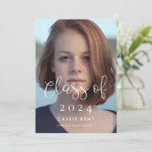 Police de Whimsical Classe de 2024 invitation phot (Debout devant)