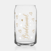 Police d'écriture demoiselle d'honneur en or paill (Gauche)