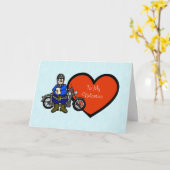 Police drôle Carte Saint Valentin (Fleur jaune)