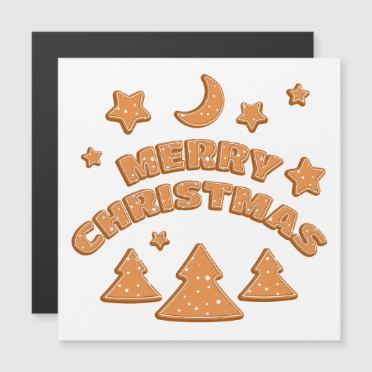 Police du cookie de pain d'épice Joyeuse carte de (Devant / Derrière)