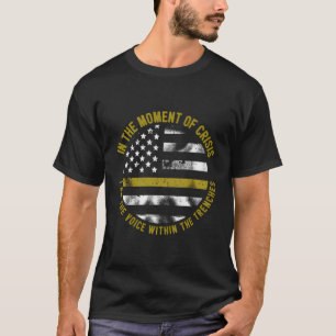 Police Et Dispatcher Mince Gold Line Sweat - shirt