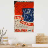 Police, Exposition sur les pompiers Poster WPA Vin (Cuisine)