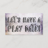 Police Joueuse, Earthy Grunge Carte Date de Jeu (Devant)