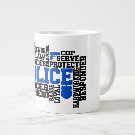 Police - Jumbo Mug (Devant droit)