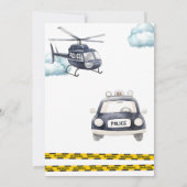 Police Kid's Birthday Kaart (Achterkant)