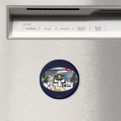 Police Kilroy Magnet (In Situ (Lave-vaisselle))