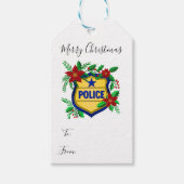Police Merry Christmas To, From Cadeaulabel (Voorkant)