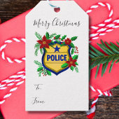 Police Merry Christmas To, From Cadeaulabel