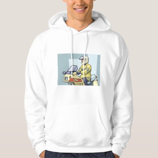 Police Motorcycle Officer Law Enforcement Hoodie (Voorkant)