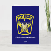 Police Officer Condolence Card Kaart (Achterkant)