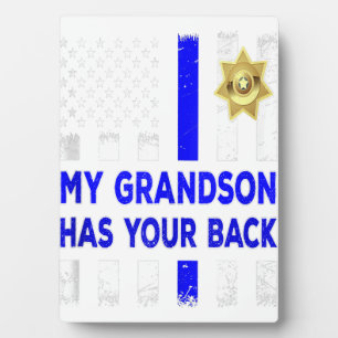 Police Officer Grandouders My Grandson Has Gift Fotoplaat