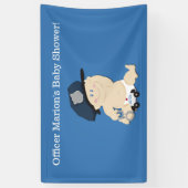 Police Officier Baby Cop Bannière personnalisée (Vertical)